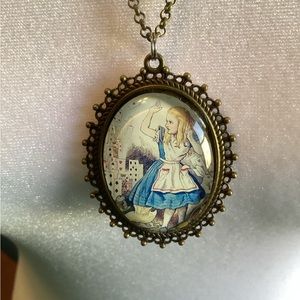 Alice in Wonderland OOAK pendant